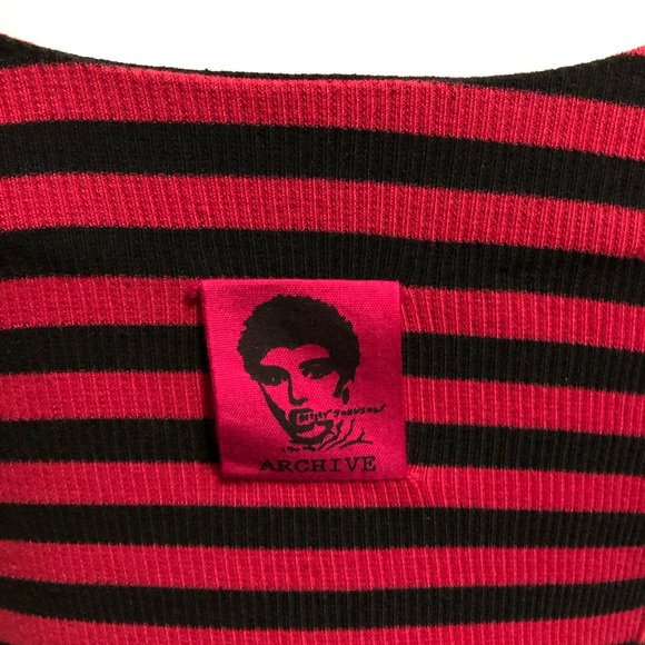 Betsey Johnson Pink Striped Cotton Dress S - Picture 5 of 5